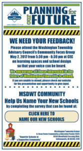 Name Our New Schools & Input on School Designs!